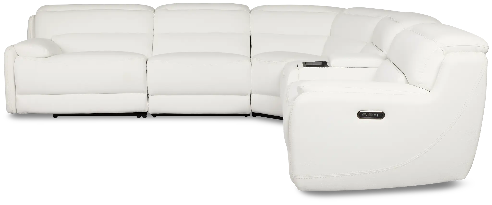 Jett White Micro Medium Triple Power 2-arm Sectional Jett White Micro Medium Triple Power 2-arm Sectional