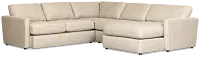 Maxwell Dark Gray Fabric Medium Right Chaise Sectional