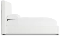 Grayton Sutton White 54" Upholstered Platform Bed