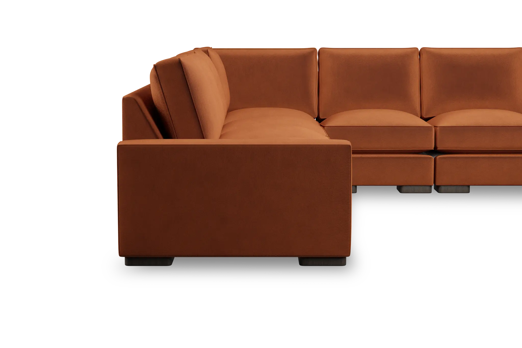 Edgewater Joya Orange Large Two-arm Sectional Edgewater Joya Orange Large Two-arm Sectional