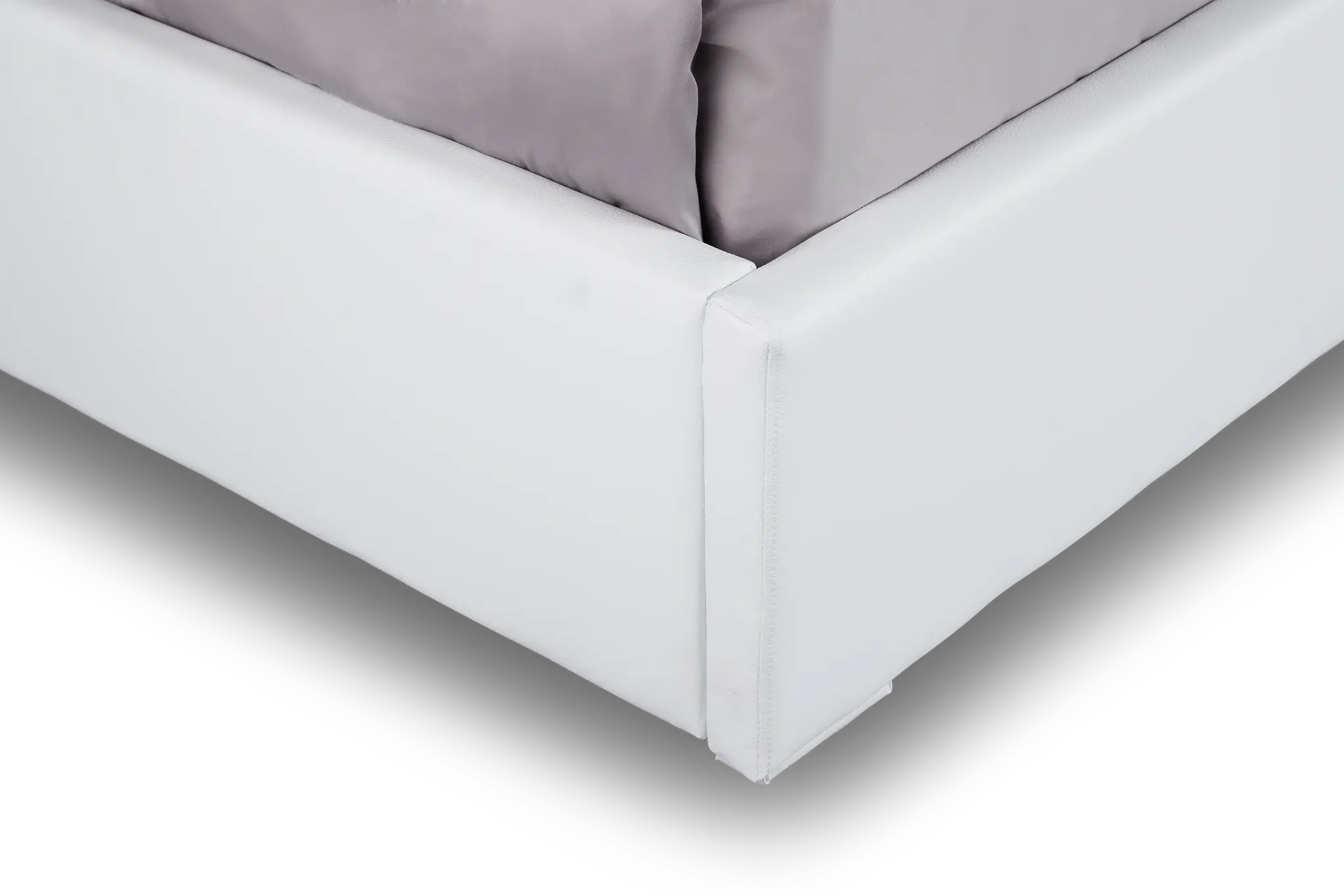 Doral White Uph Platform Bed Doral White Uph Platform Bed