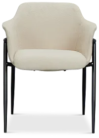 Salerno Light Beige Upholstered Arm Chair
