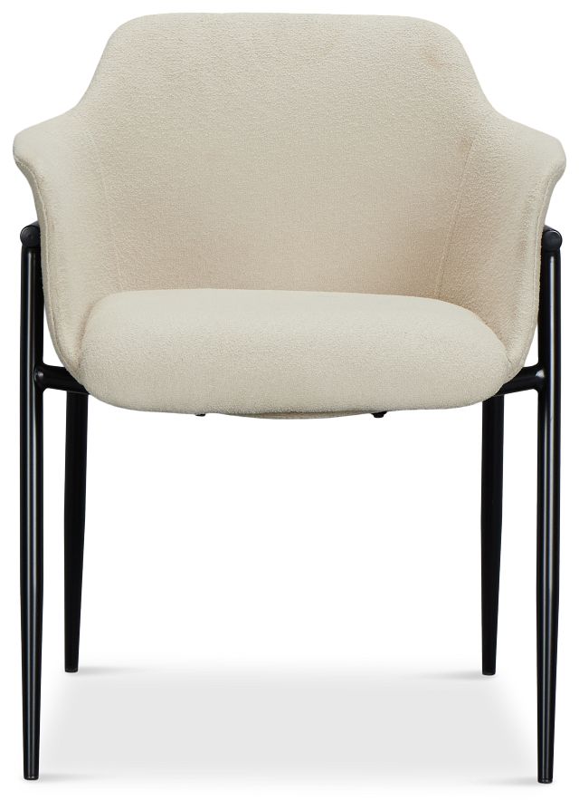 Salerno Light Beige Upholstered Arm Chair