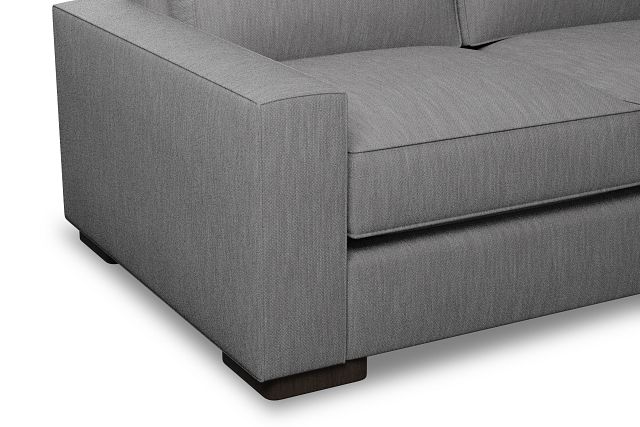Edgewater Revenue Gray 96" Sofa W/ 3 Cushions