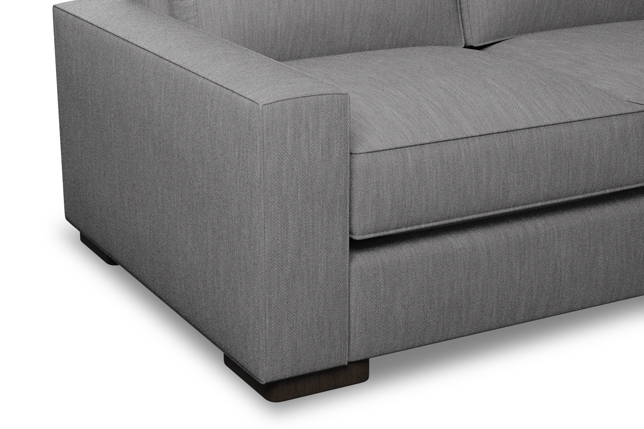 Edgewater Revenue Gray 96" Sofa W/ 3 Cushions