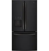 Ge 26 Series Black French Door Refrigerator