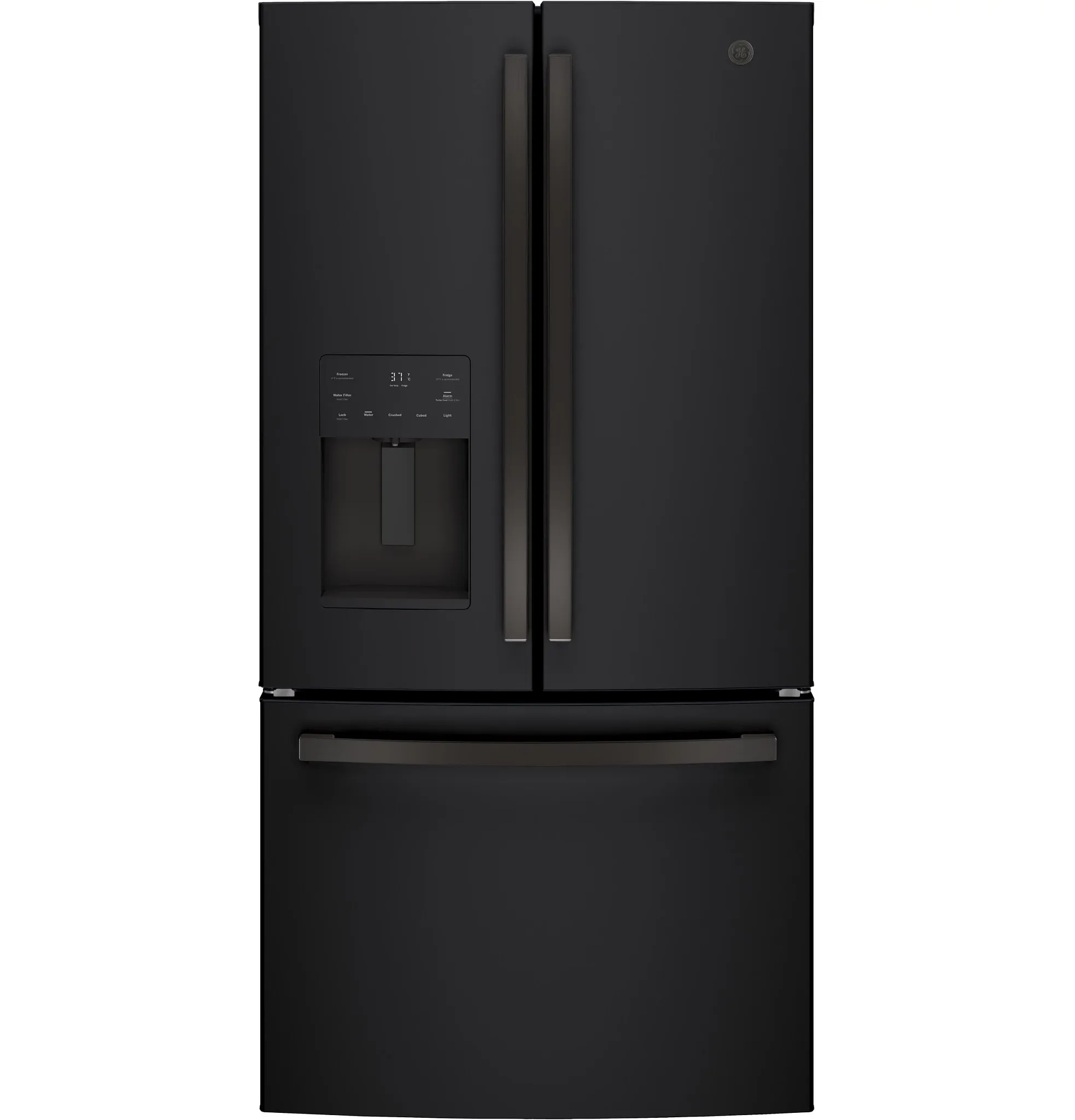 Ge 26 Series Black French Door Refrigerator