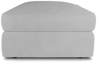 Siesta Peyton White Fabric Ottoman