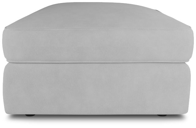 Siesta Peyton White Fabric Ottoman