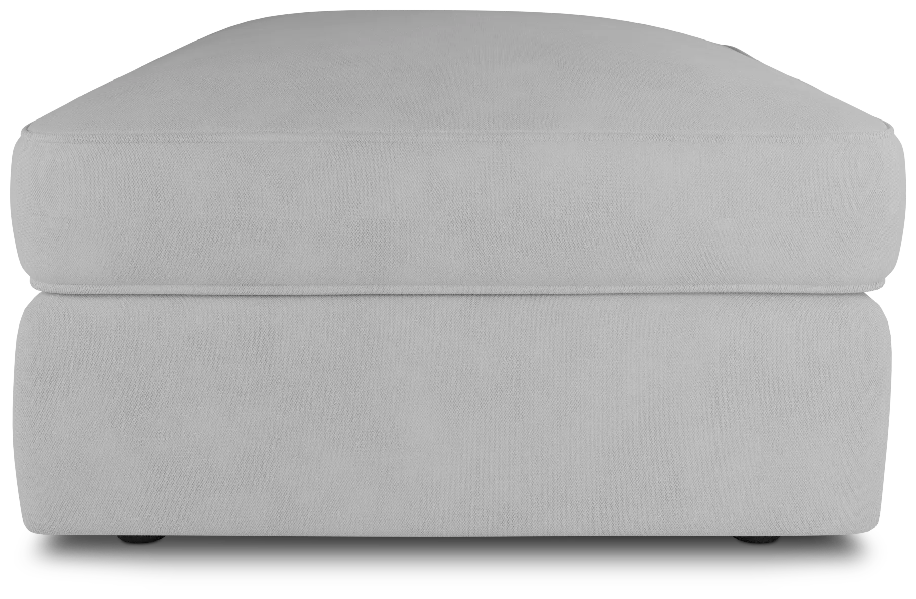 Siesta Peyton White Fabric Ottoman