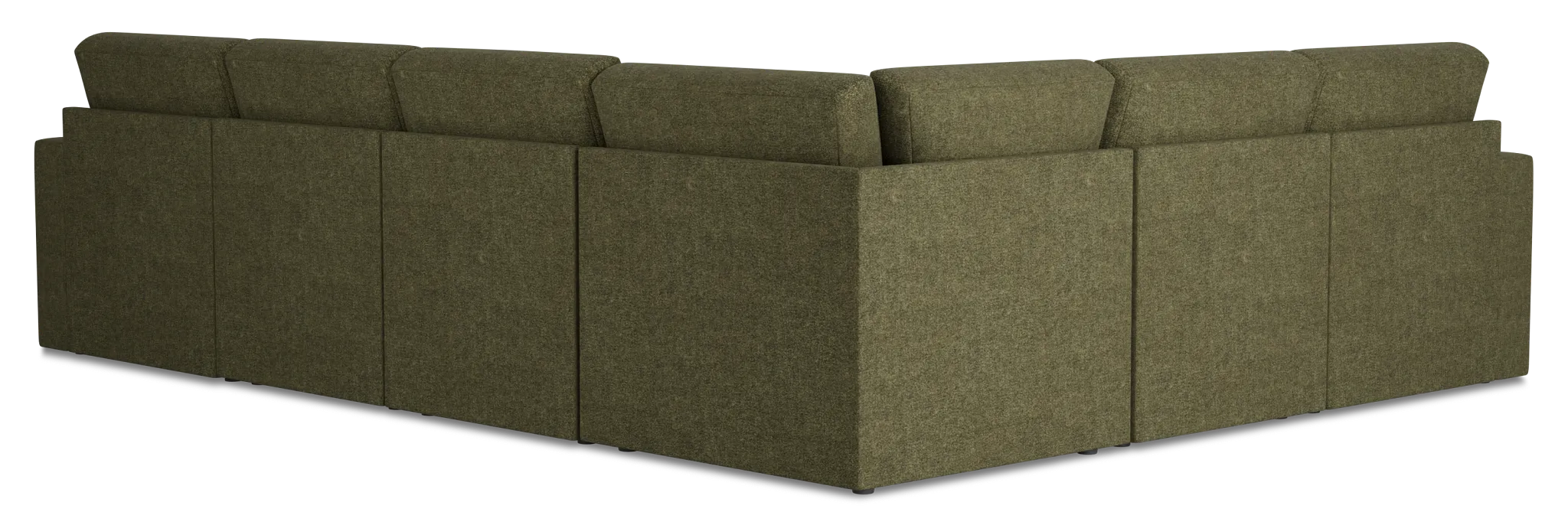 Citymod Green Fabric Medium Two-arm Sectional