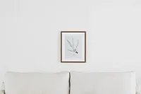 Needle Gray Framed Wall Art