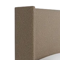 Captiva Merino Brown 60" Upholstered Shelter Bed
