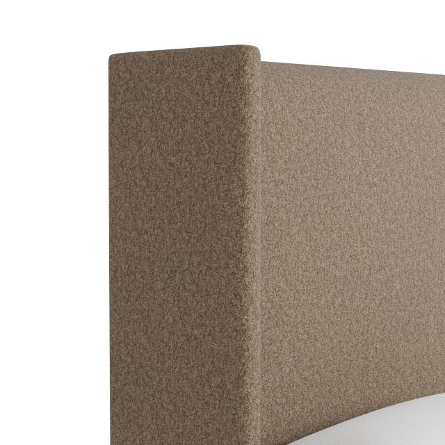 Captiva Merino Brown 60" Upholstered Shelter Bed