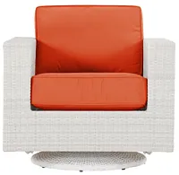 Biscayne Orange Swivel Chair