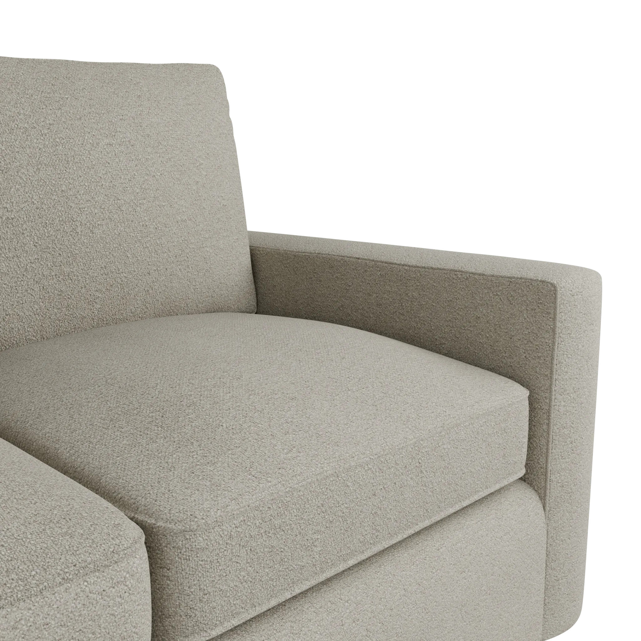 Siesta Elite Gray Fabric Loveseat