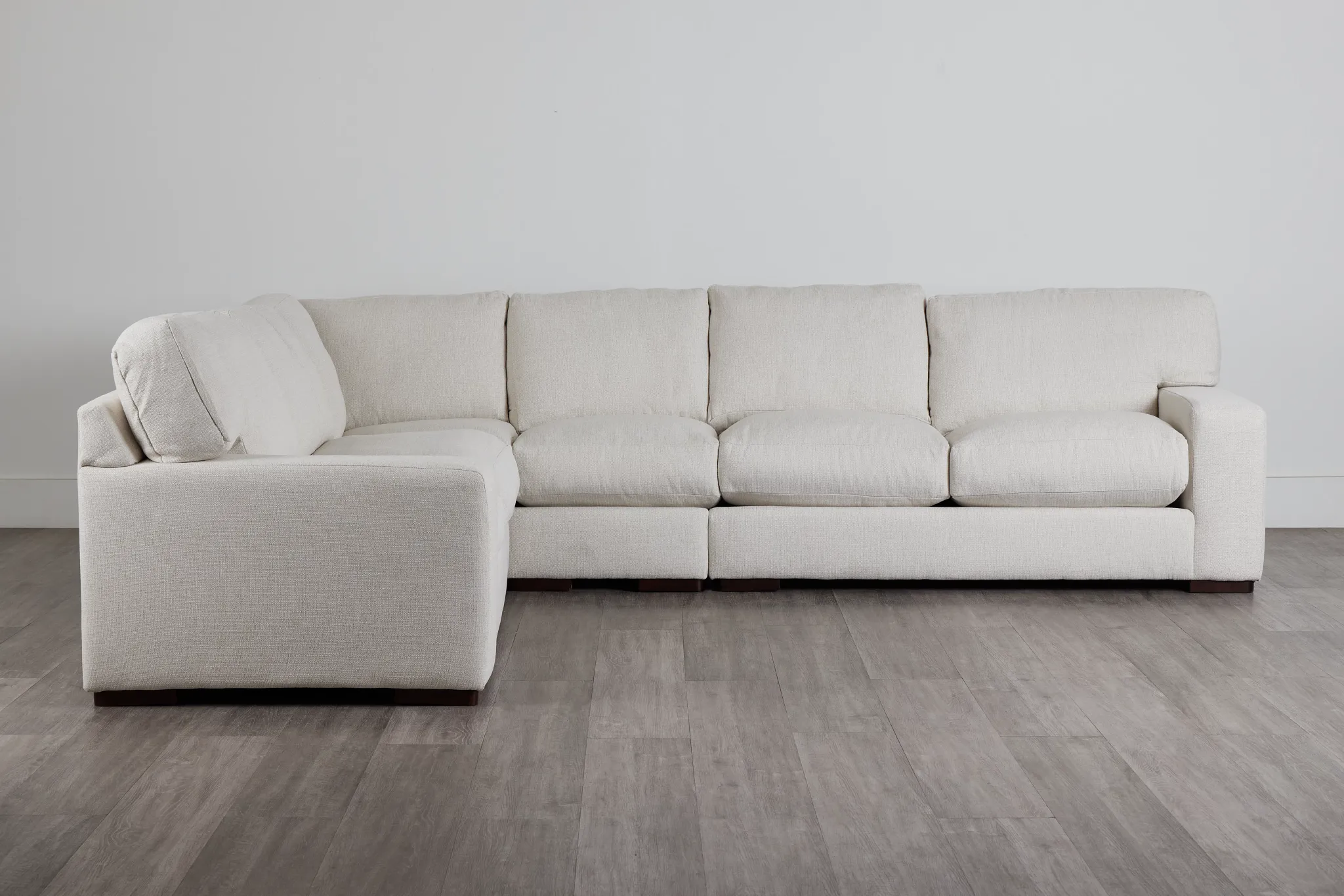 Veronica White Down Large Two-arm Sectional