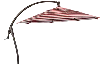 Belize Red Stripe Cantilever Umbrella