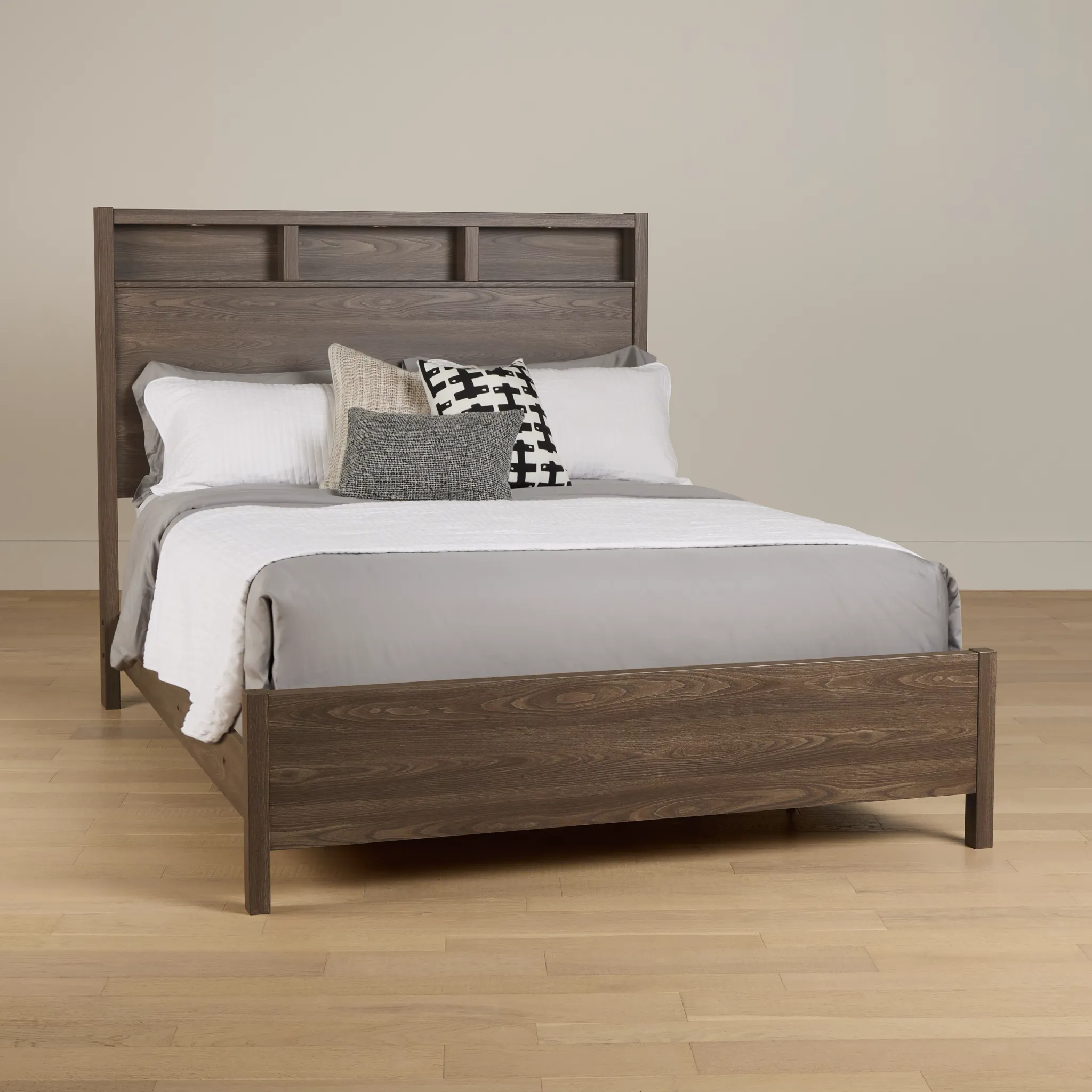Warren Gray Panel Bed