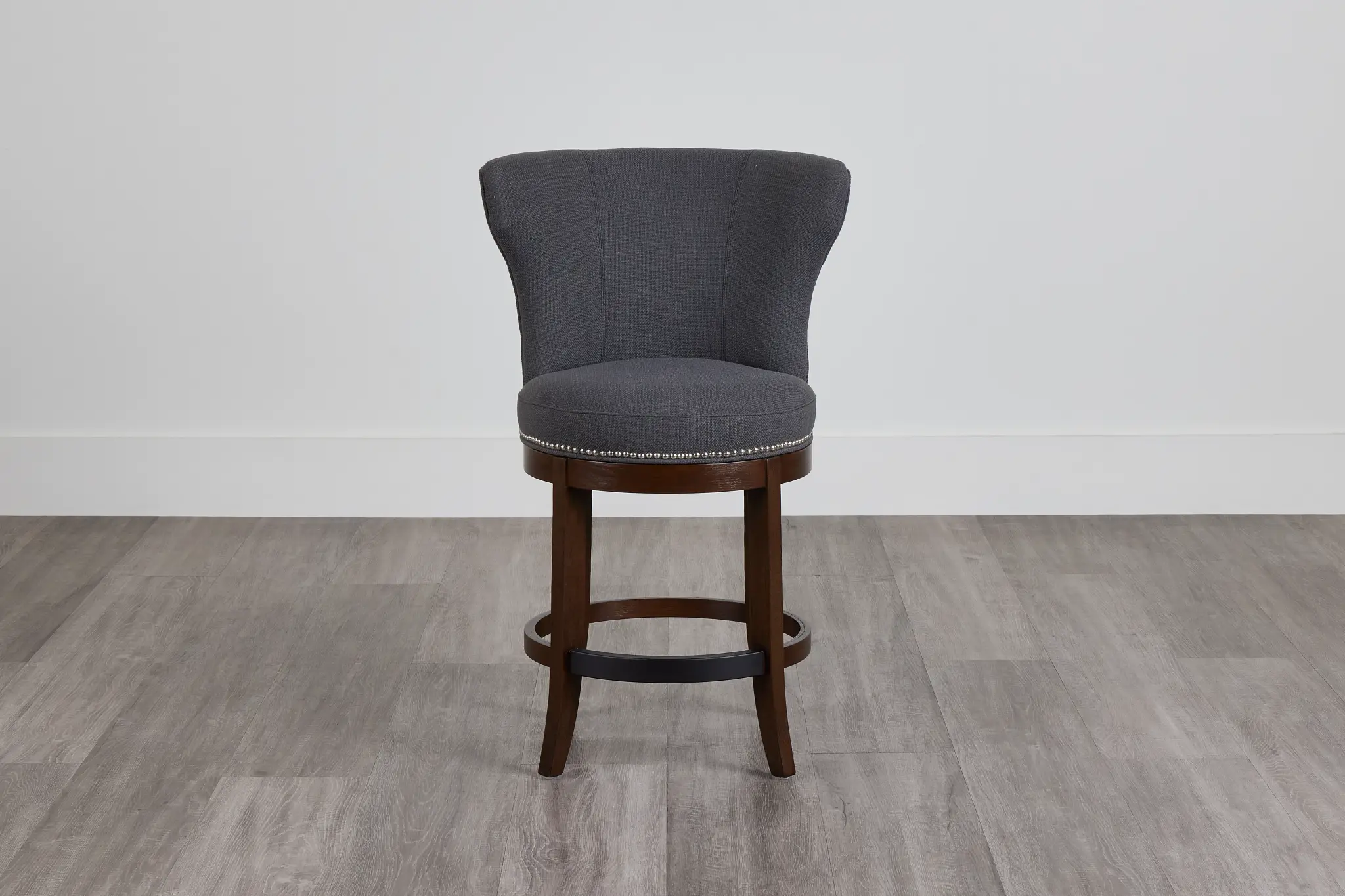 Cayden Dark Gray Fabric 24" Swivel Barstool Cayden Dark Gray Fabric 24" Swivel Barstool