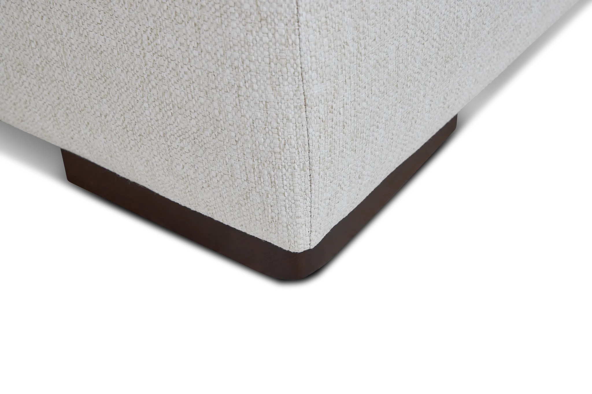 Austin White Fabric Right Chaise Sectional