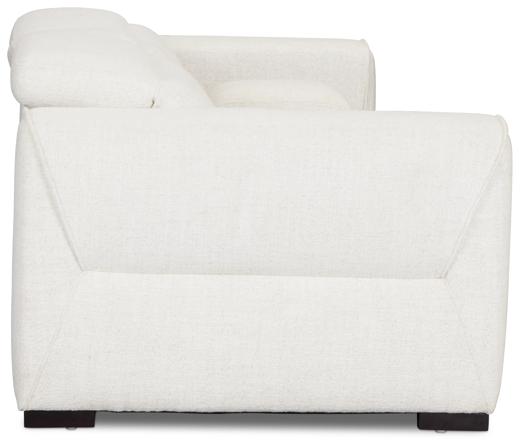 Ellis Light Beige Fabric Power Reclining Console Sofa