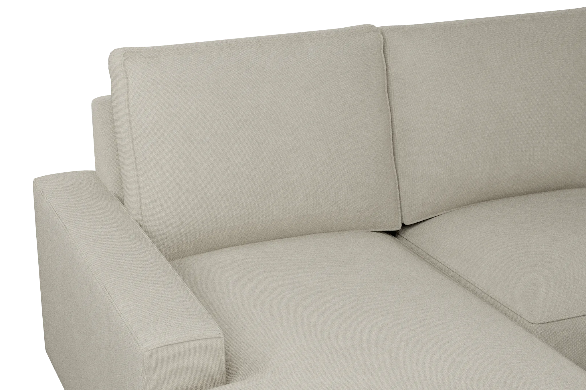 Edgewater Suave Beige Medium Left Chaise Sectional