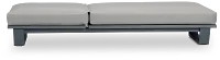 Exuma Gray Aluminum Cushioned Chaise