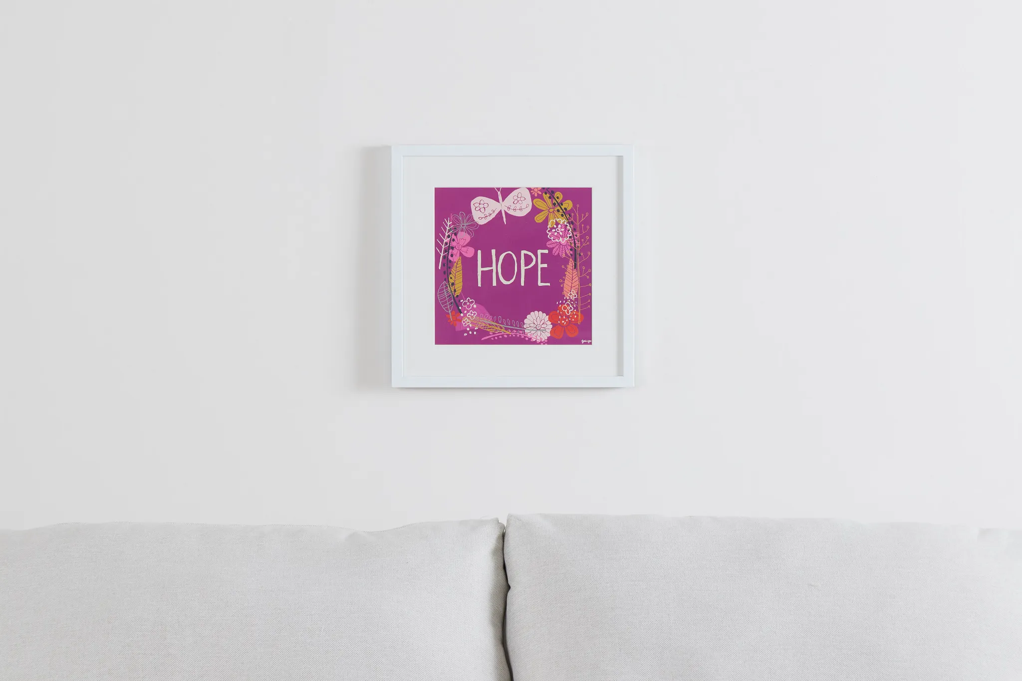 Hope Multicolored Framed Wall Art