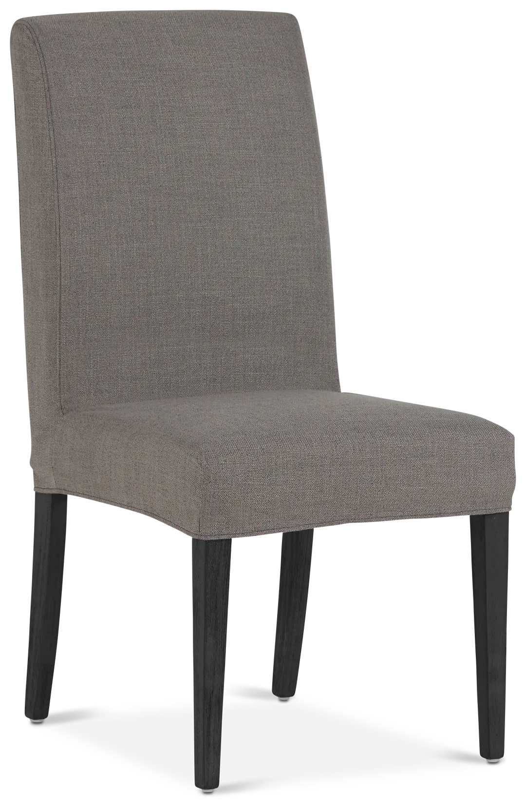 Harbor Dark Gray Short Slipcover Chair With Dark-tone Leg