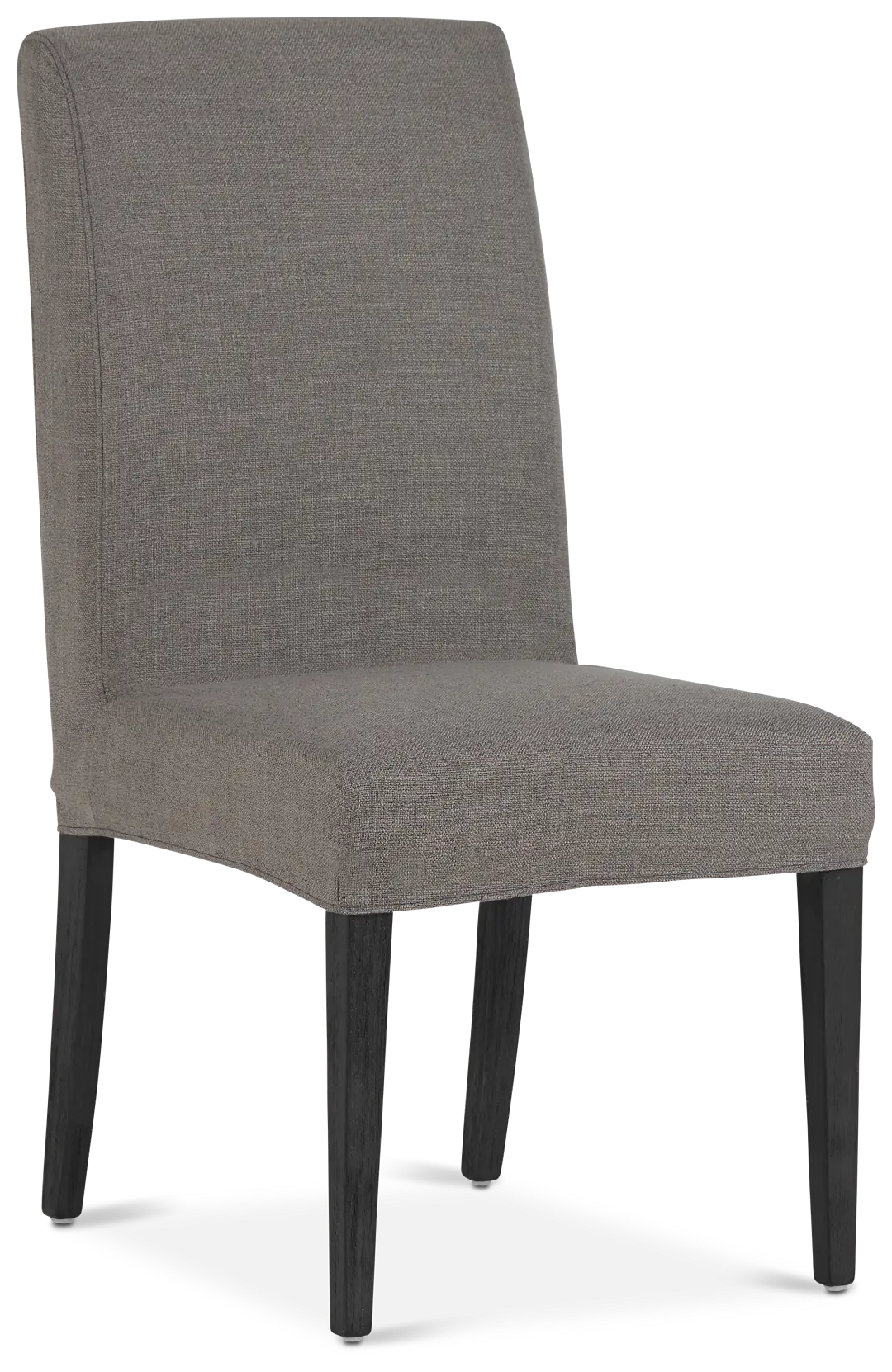 Harbor Dark Gray Short Slipcover Chair With Dark-tone Leg Harbor Dark Gray Short Slipcover Chair With Dark-tone Leg