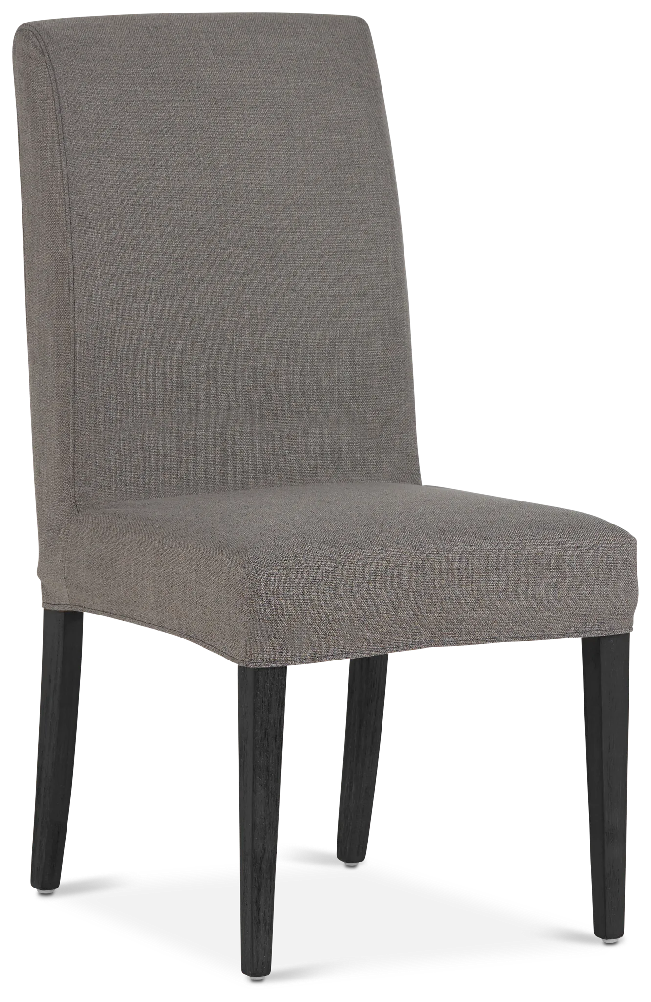 Harbor Dark Gray Short Slipcover Chair With Dark-tone Leg