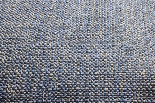 Austin Blue Fabric Large Left Cuddler Sectional