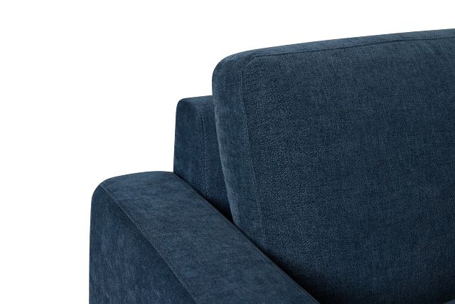 Addie Blue Fabric Right Chaise Storage Sectional
