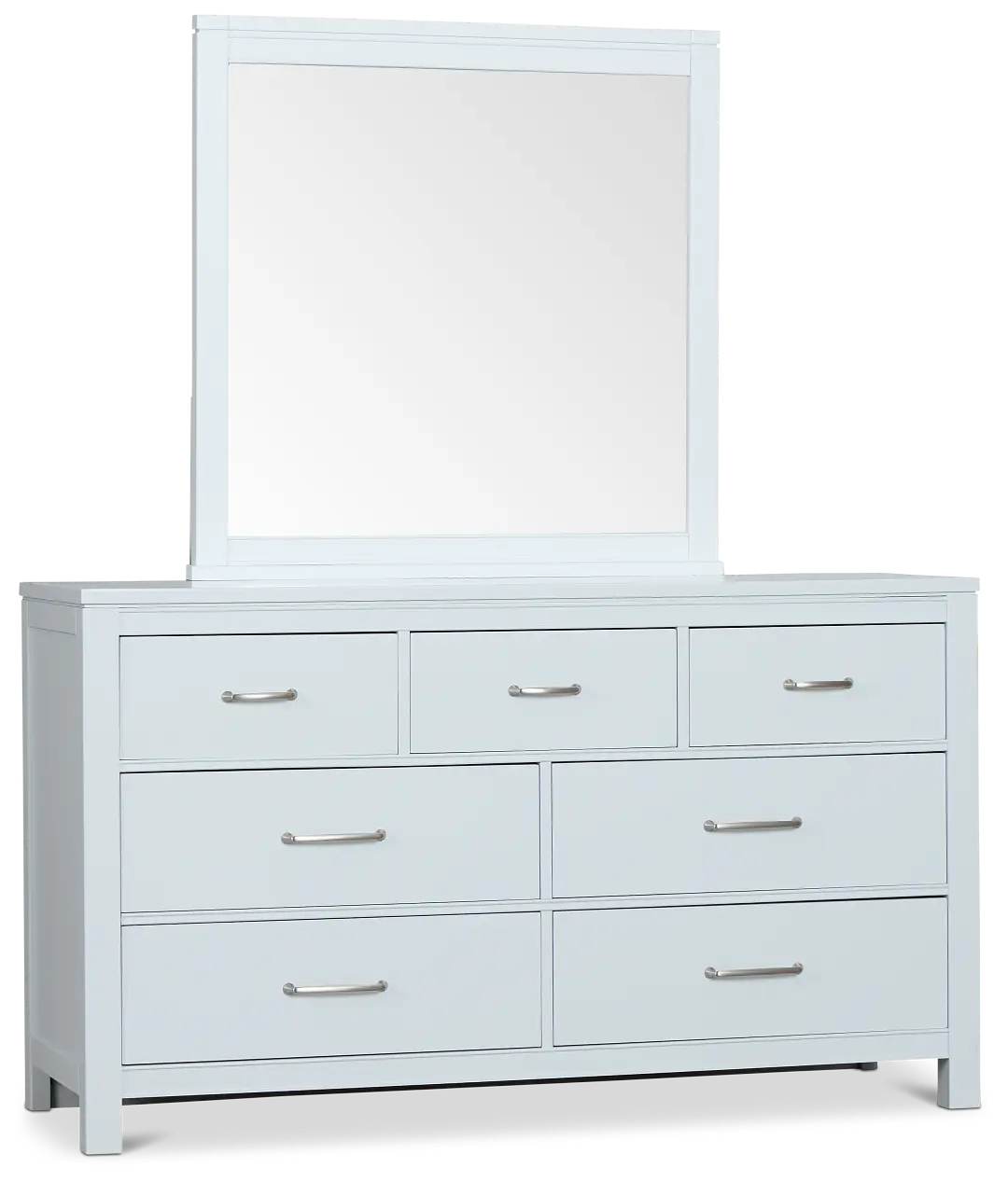 Carolina Light Blue Dresser & Mirror Carolina Light Blue Dresser & Mirror