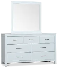 Carolina Light Blue Dresser & Mirror
