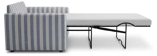 Siesta Sea Lane Dark Blue Fabric Memory Foam Sleeper