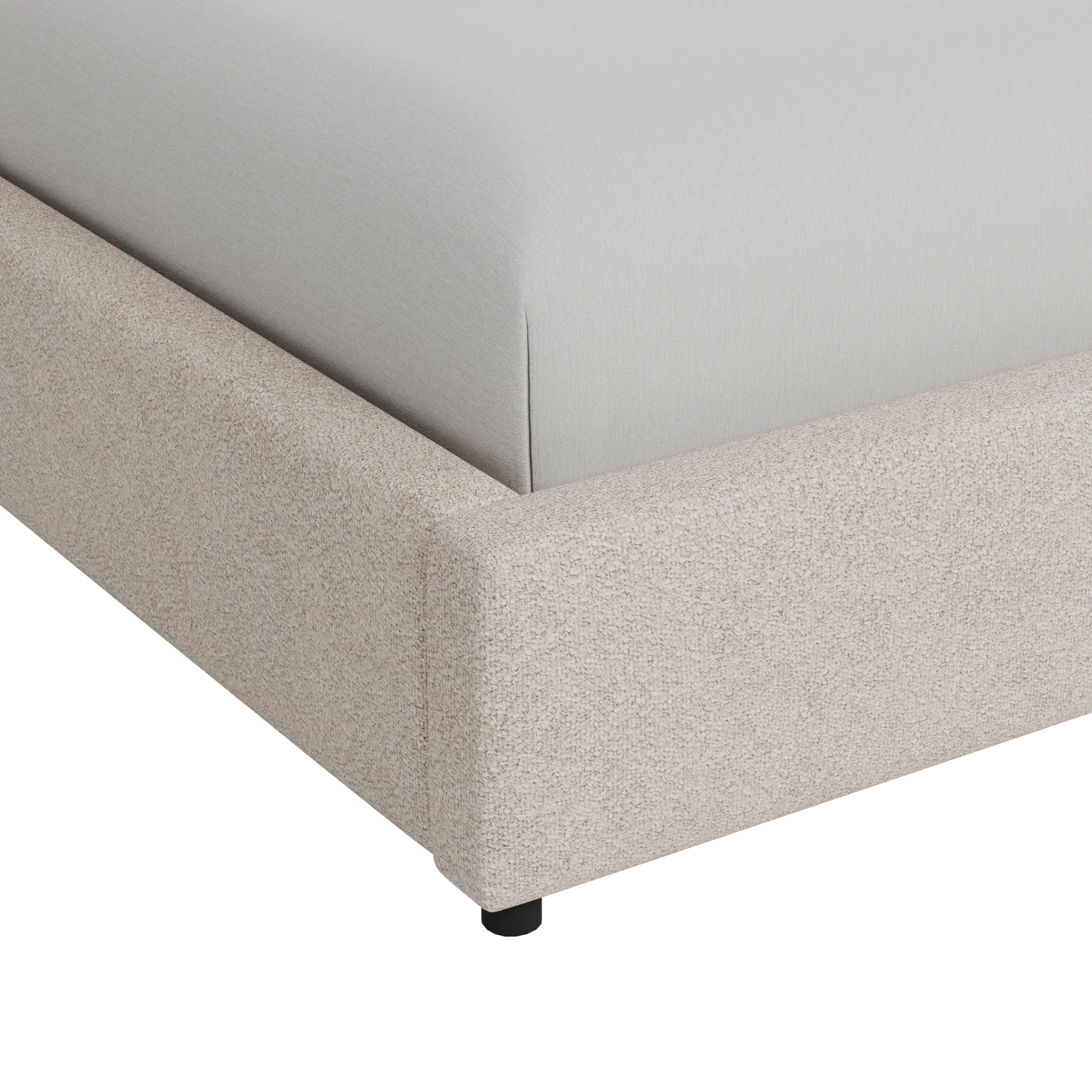 Grayton Sutton Beige 54" Upholstered Shelter Bed Grayton Sutton Beige 54" Upholstered Shelter Bed