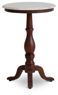 Jude White Accent Table