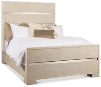 Miramar Light Tone Panel Bed