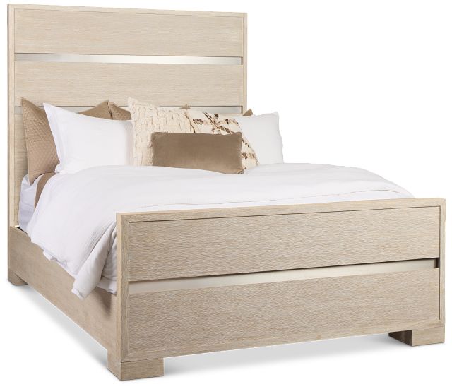 Miramar Light Tone Panel Bed