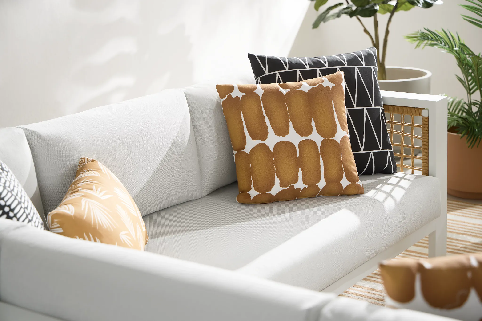 Shiba Dot Dark Orange 18" Indoor/outdoor Accent Pillow