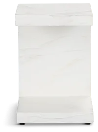 Merrick White C-side Table