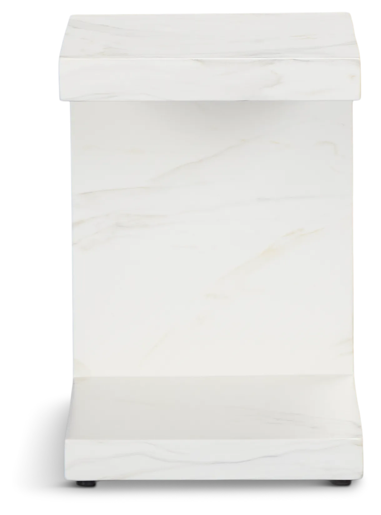 Merrick White C-side Table