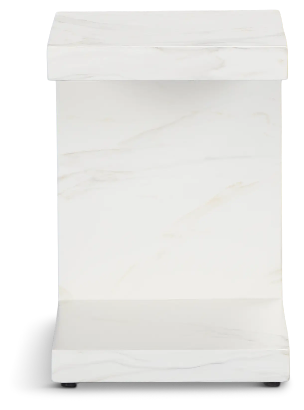 Merrick White C-side Table Merrick White C-side Table