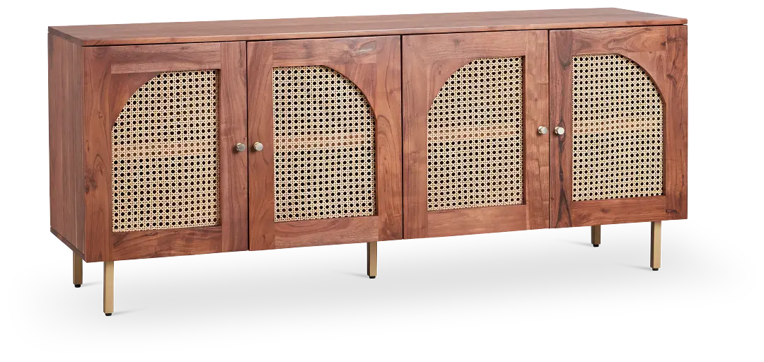 Sarta Mid Tone Four-door Cabinet Sarta Mid Tone Four-door Cabinet
