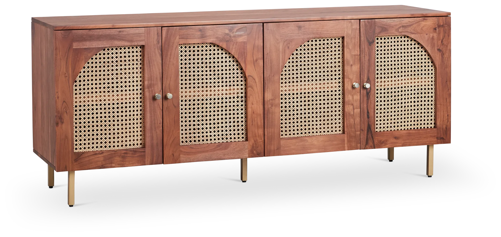 Sarta Mid Tone Four-door Cabinet