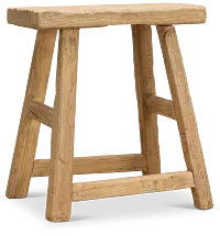 Nash Light Tone Square Accent Stool