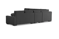 Edgewater Delray Dark Gray Large Left Chaise Sectional