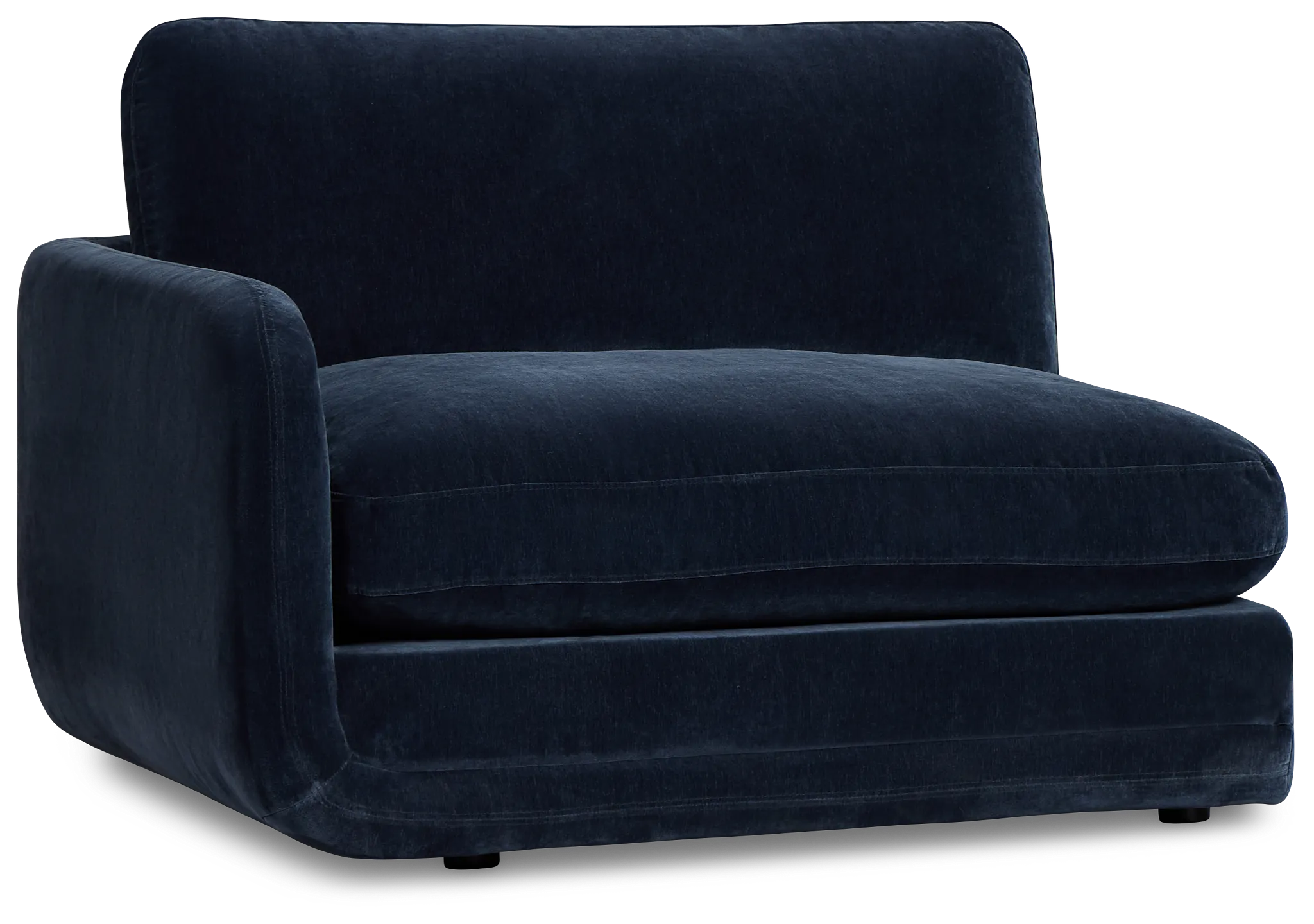 Jules Dark Blue Velvet Left Chair